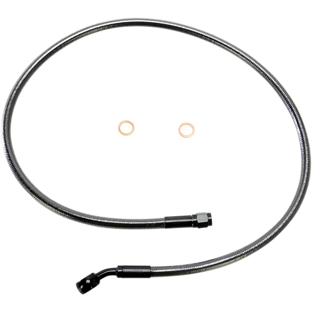 Kit de línea de freno delantero específico para ABS Designer Series de longitud alternativa - Línea de freno - 10 mm-35° - 32" - Black Pearl