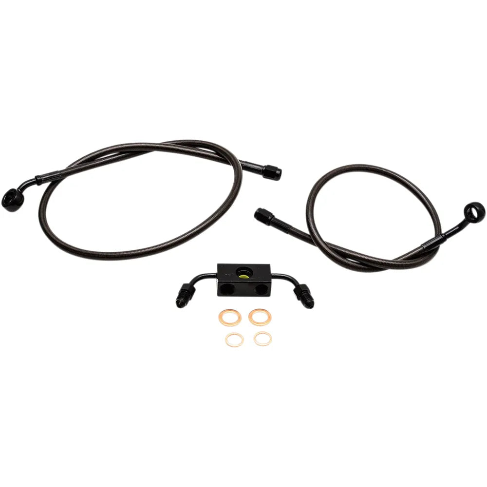 Brake Lines - 15" - 17" Ape Hanger Handlebars - Midnight