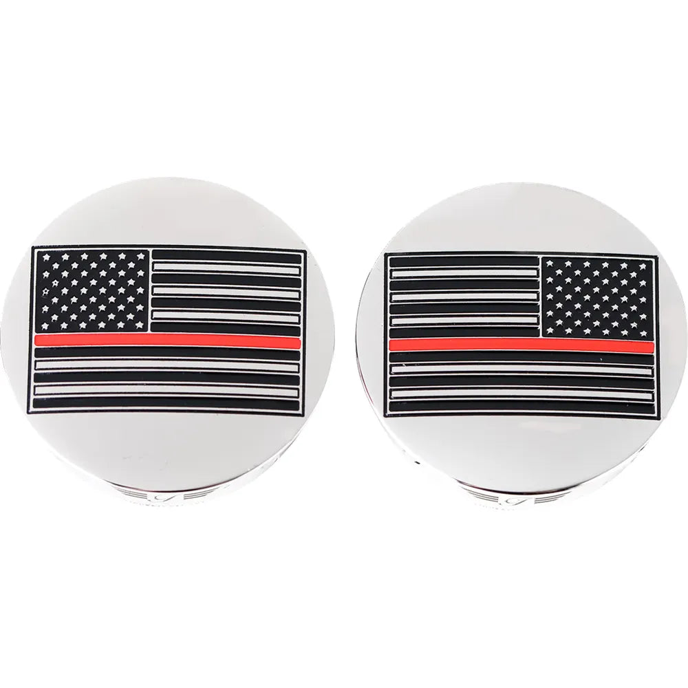 Cubiertas de brazo oscilante - Cubiertas de brazo oscilante - Bandera americana de línea roja - Personalizado - Invertido