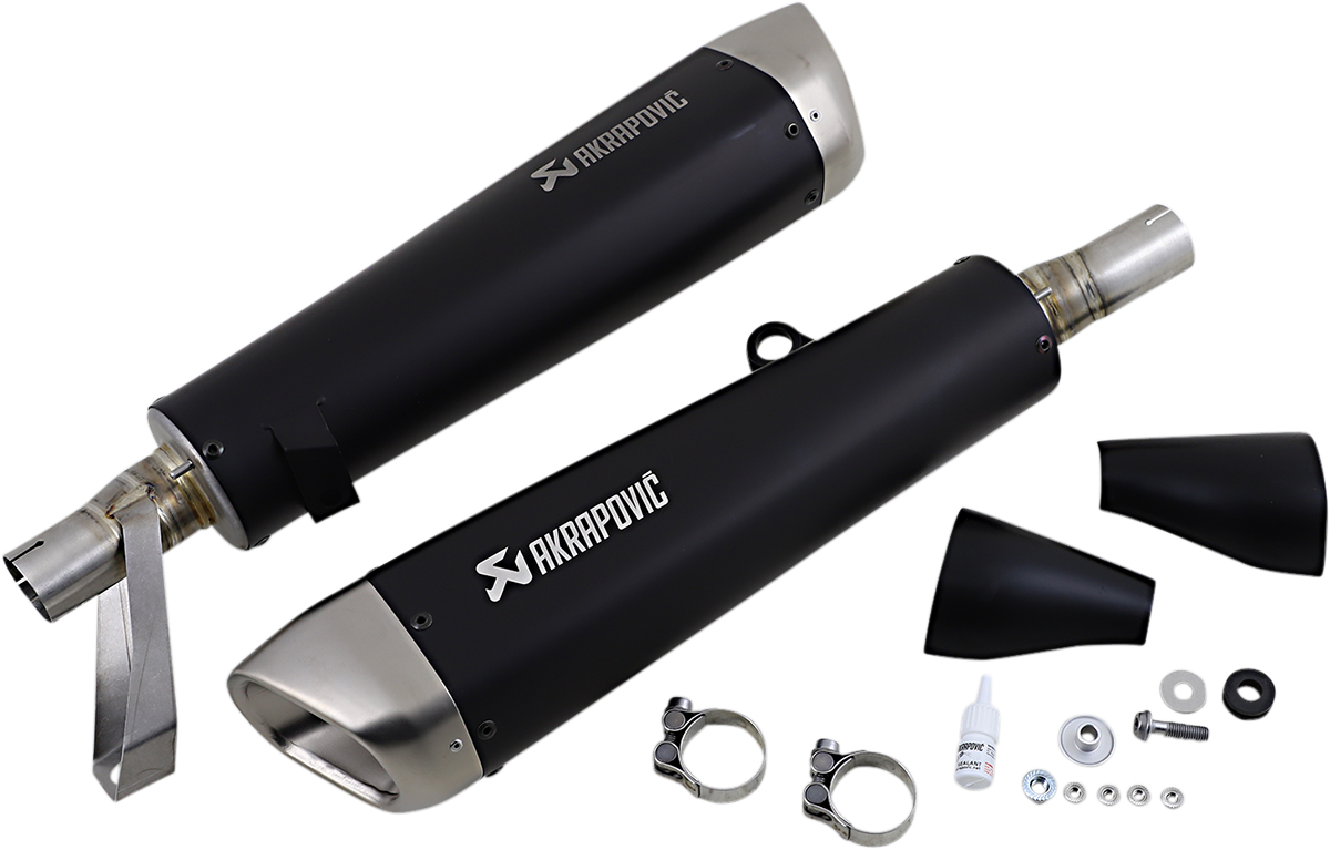 Escape Akrapovic - Street Twin Mufflers - Titanium