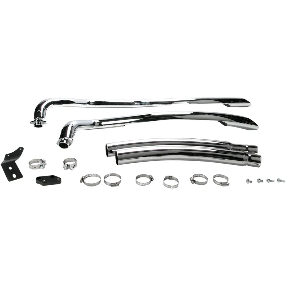 Speedster Swept Exhaust - Chrome - Vulcan 900