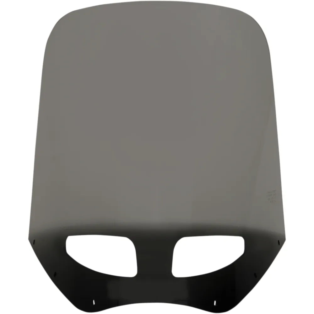 Roadwarrior Cafe Shield - Vented - Black Smoke -17"