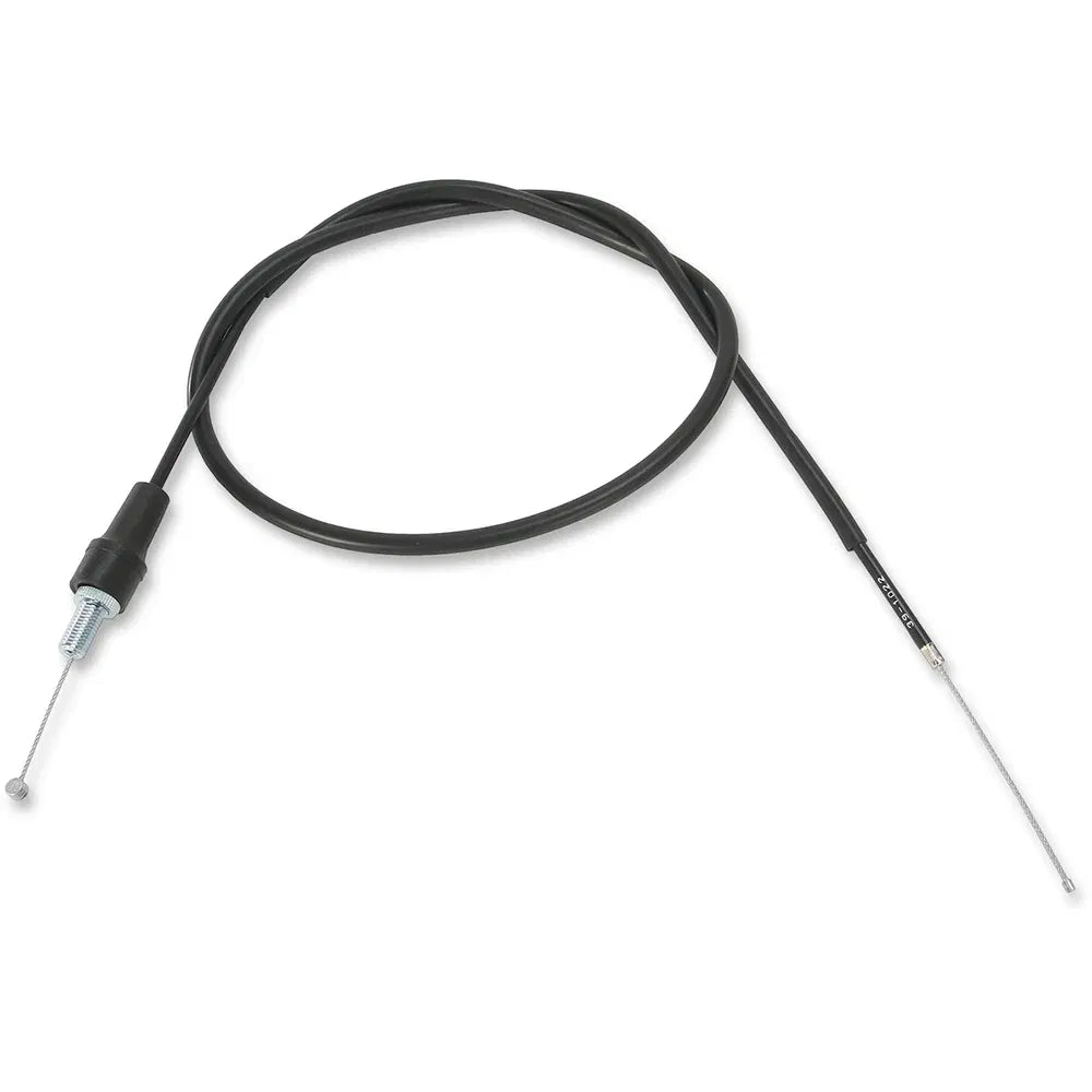Cable del acelerador de vinilo negro.