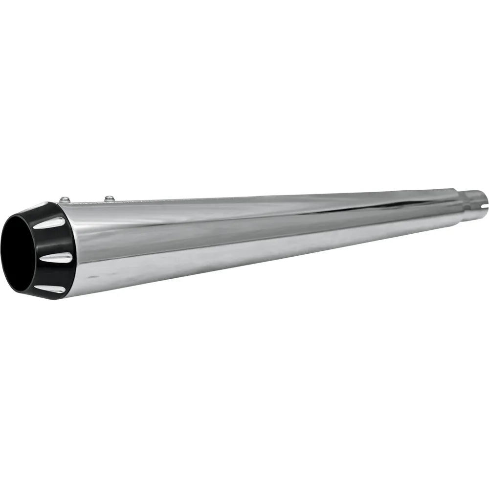 End Cap - Black - Fluted - Megaphone