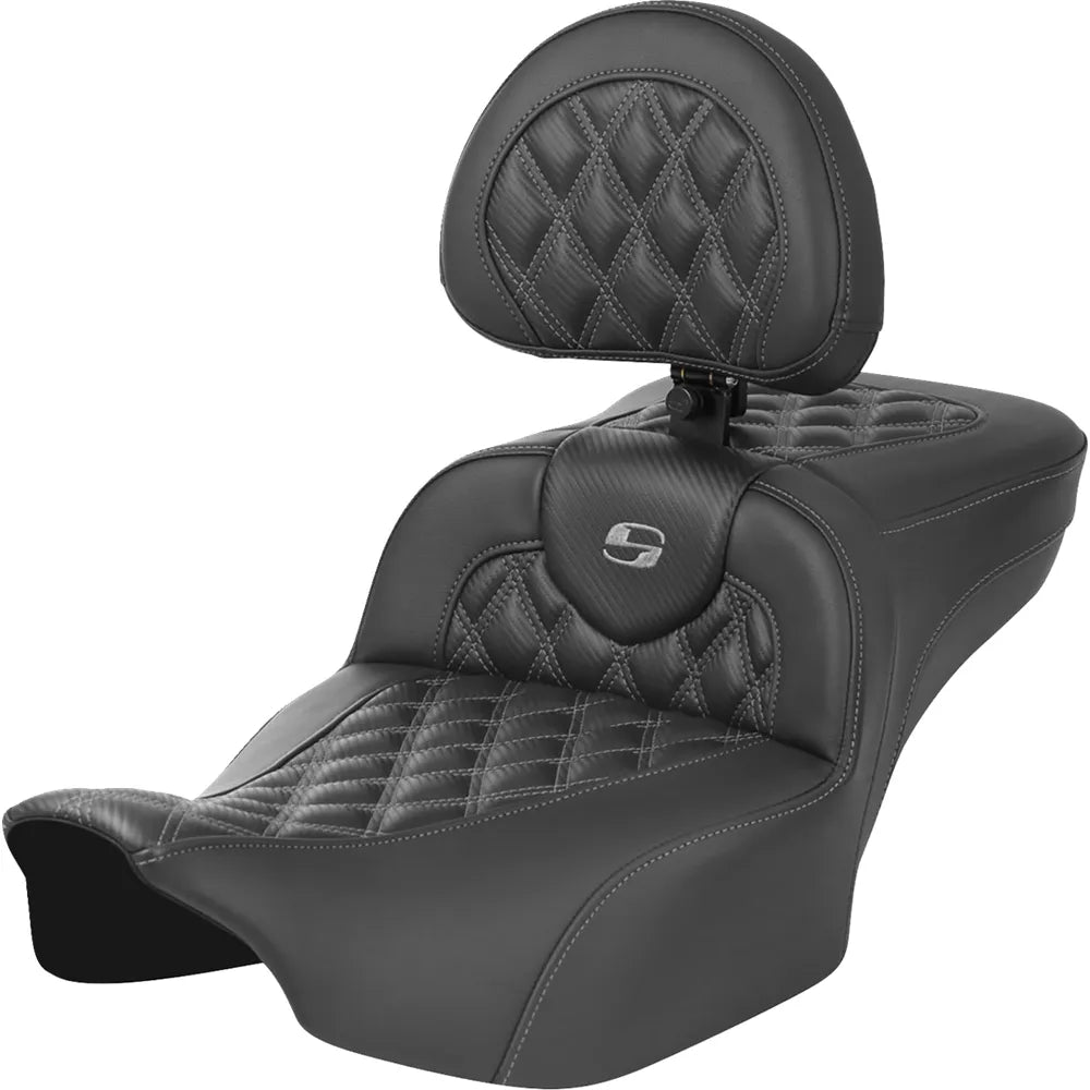 Asiento de alcance extendido Roadsofa™ - Asiento de alcance extendido Roadsofa™ - sin respaldo - Costura de celosía - Costura gris - FLTR/FLHX '23-'24