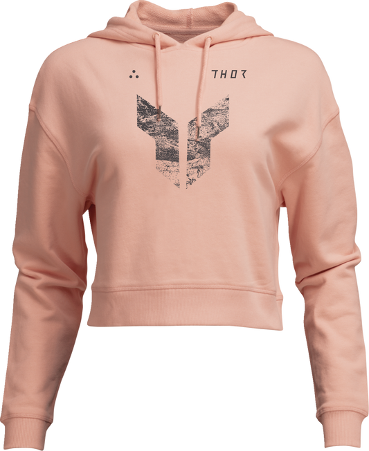 Sudadera corta con capucha icónica para mujer