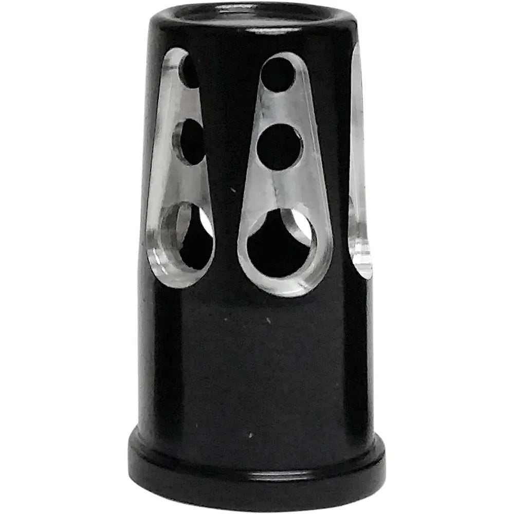 Valve Stem Caps - Gatlin - Black Anodized