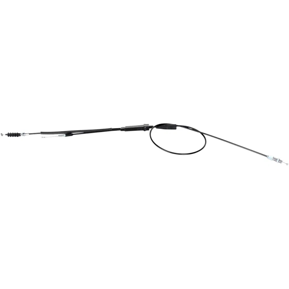 Cable del acelerador de vinilo negro.