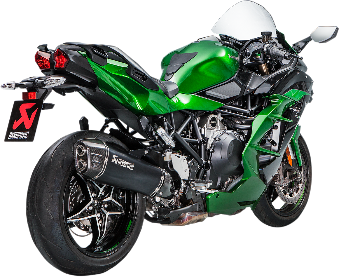 Escape Akrapovic - Black Titanium Muffler - Ninja H2 SX
