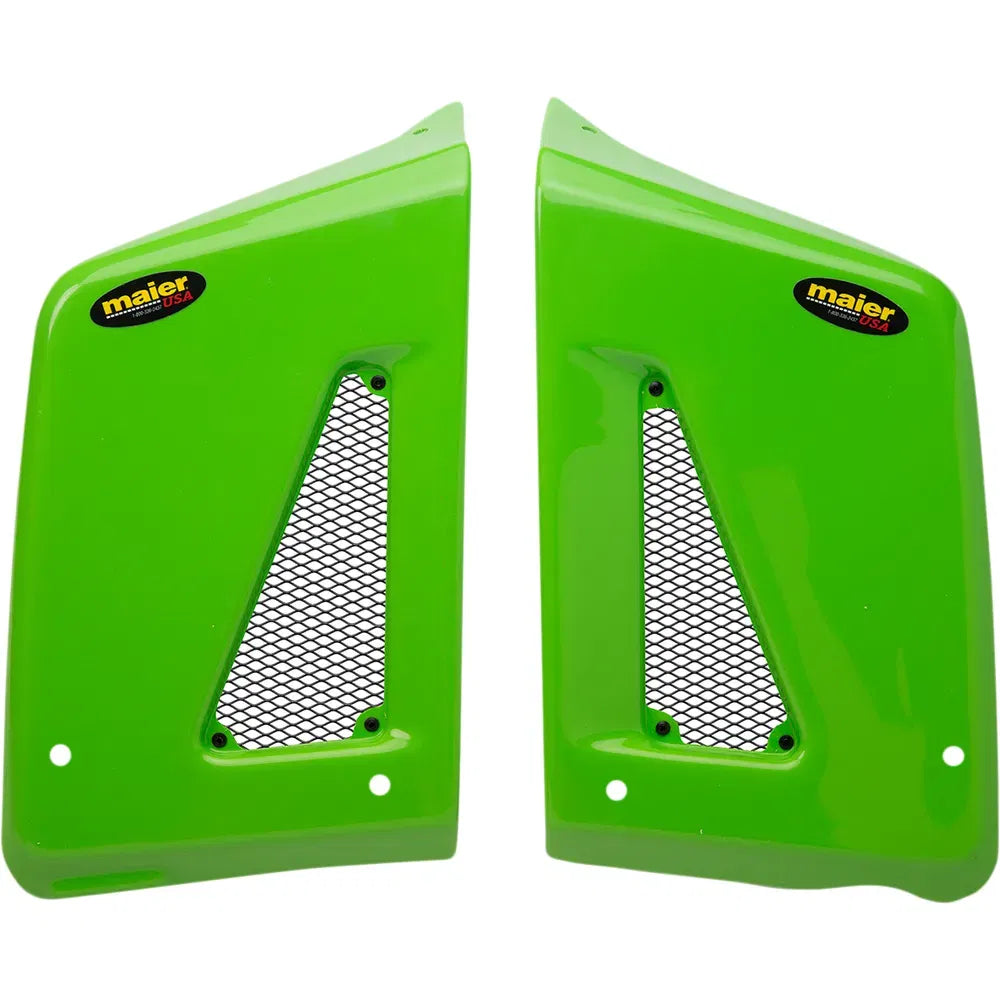 Radiator Scoops - KLR - Green