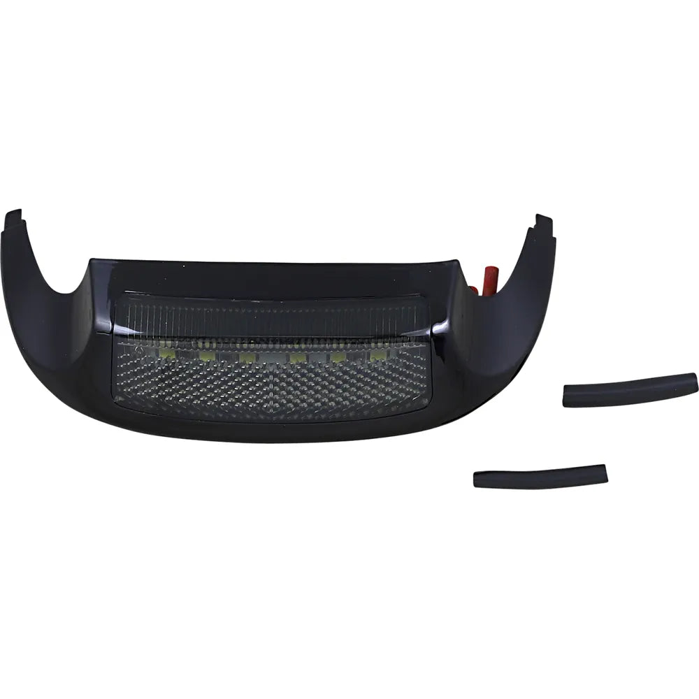Led Front Fender Tip - White LED/Smoke Lens - Black