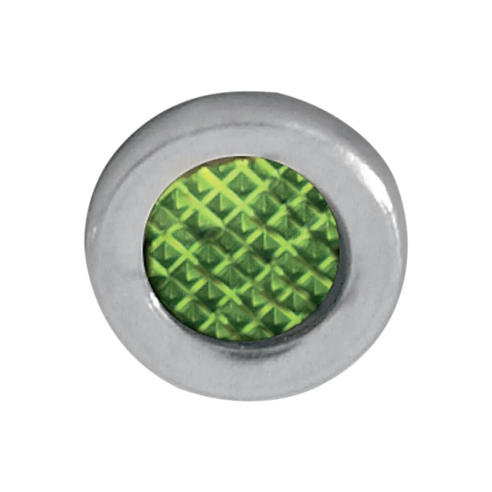Snap-In Indicator Light - Green - Stainless Steel Bezel