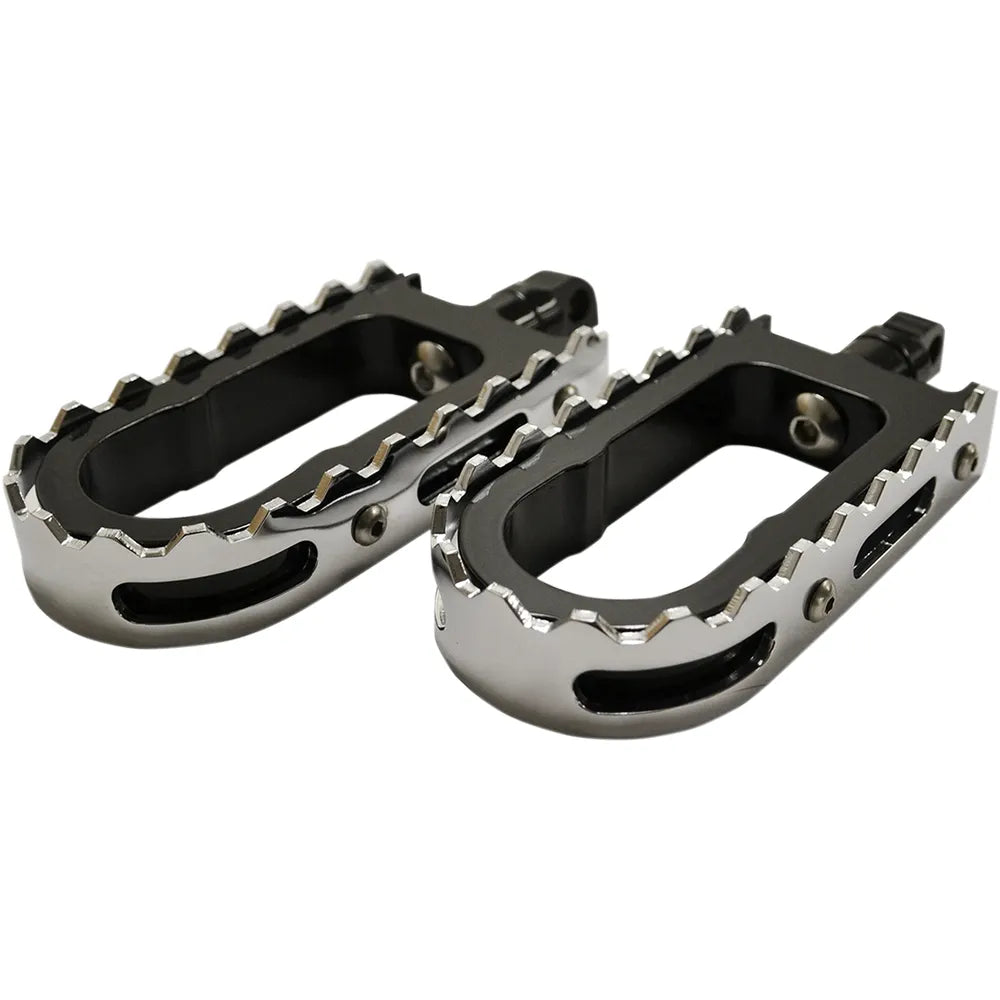 BMX Footpegs - Black/Chrome