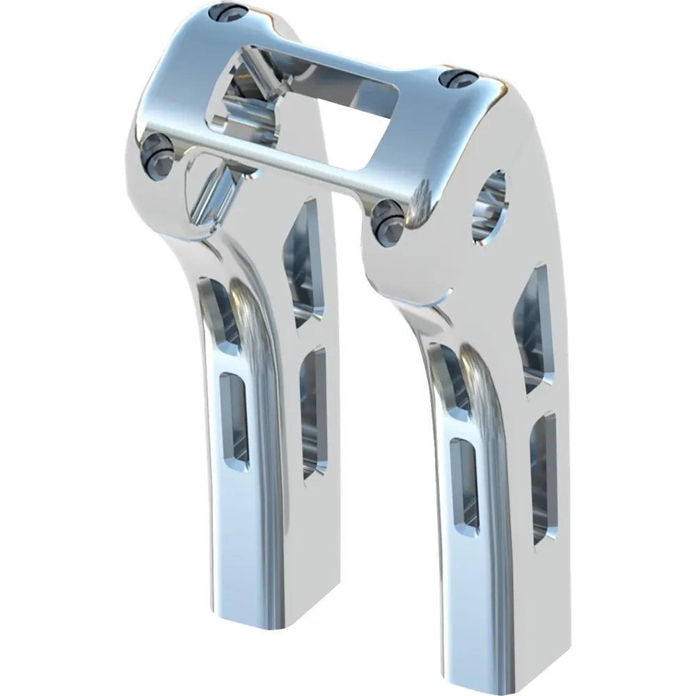 Elevadores Ghost - Elevadores Ghost - Abrazadera de pantalla Softail - 8" - Cromo