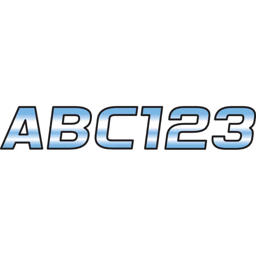 I.D. Sticker Kit - 700 Series - Blue Gradation