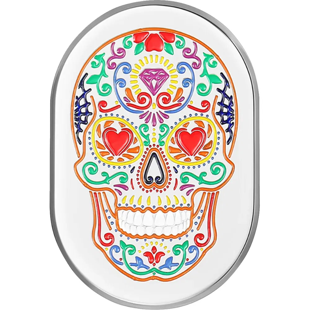 Cubierta de antena - Cubierta de antena - Guardabarros trasero izquierdo - Sugar Skull - Cromo