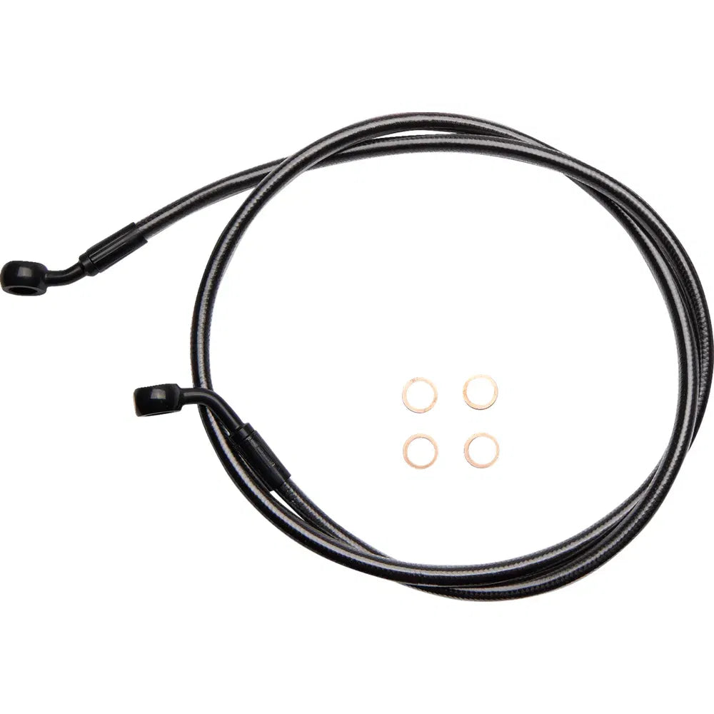 Línea de freno delantero de disco único trenzado E-Z Align - Línea de freno - 35/60° - 46" - Black Pearl
