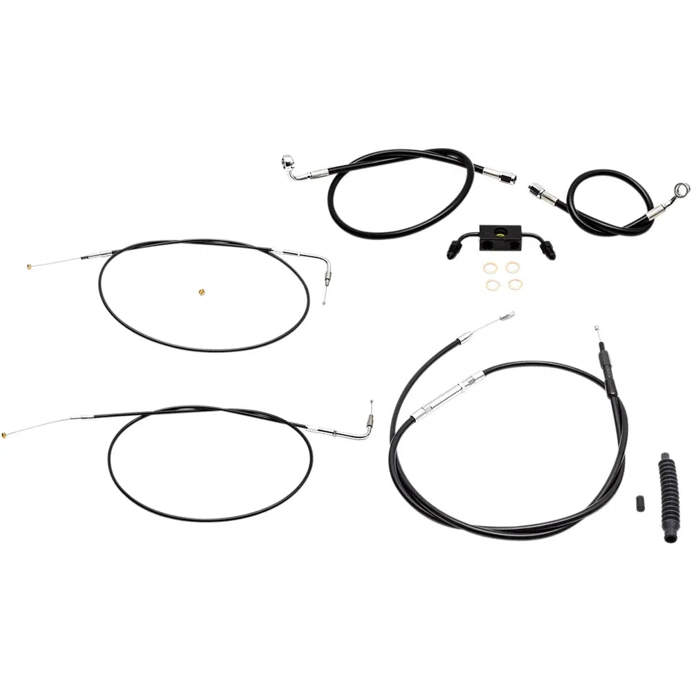 Kit de cable de freno/cable de manillar de vinilo negro estándar — ape hanger