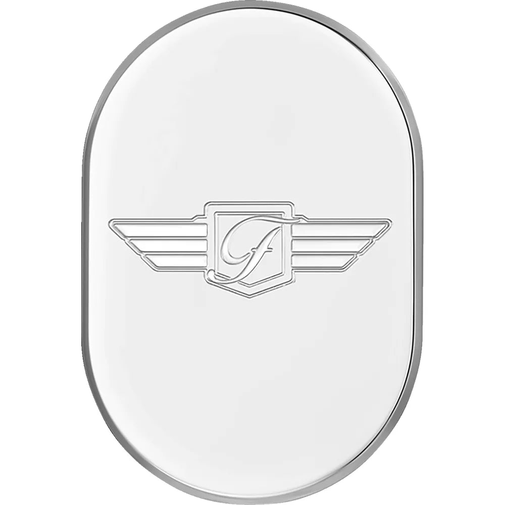 Cubierta de antena - Cubierta de antena - Guardabarros trasero derecho - Logotipo FD - Acero inoxidable pulido