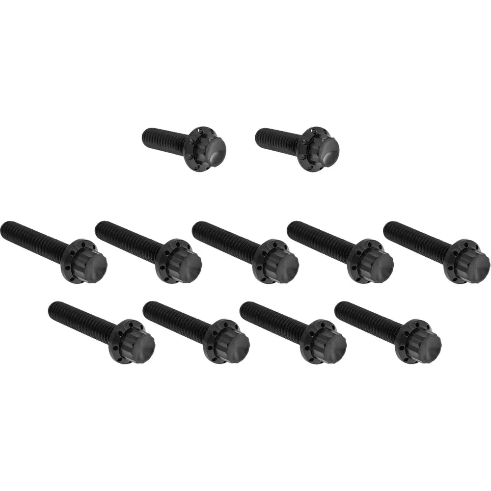 Kit de pernos de 12 puntos de titanio para cubierta de leva/cubierta de punto