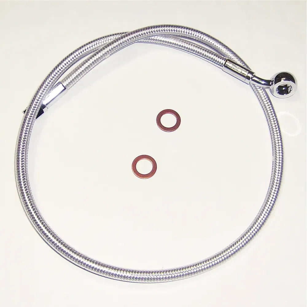 Kit de línea de freno delantero específico para ABS Designer Series de longitud alternativa - Línea de freno - 10 mm-35° - 25" - Sterling Chromite II
