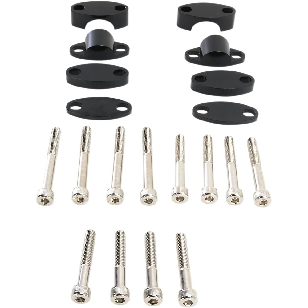 Riser Kit - 1-1/8" - Black
