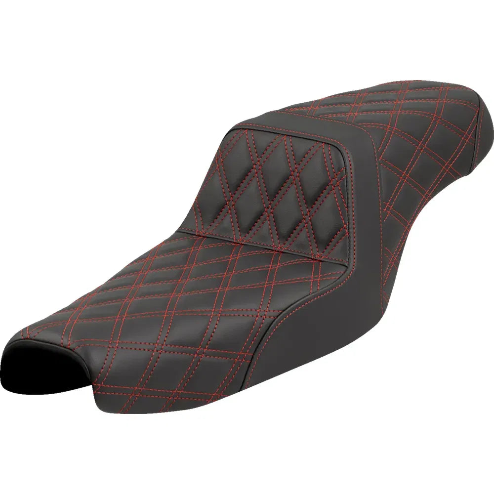 Asiento Saddlemen Lattice Stitch Step-Up Red Stitch XL '04-'22