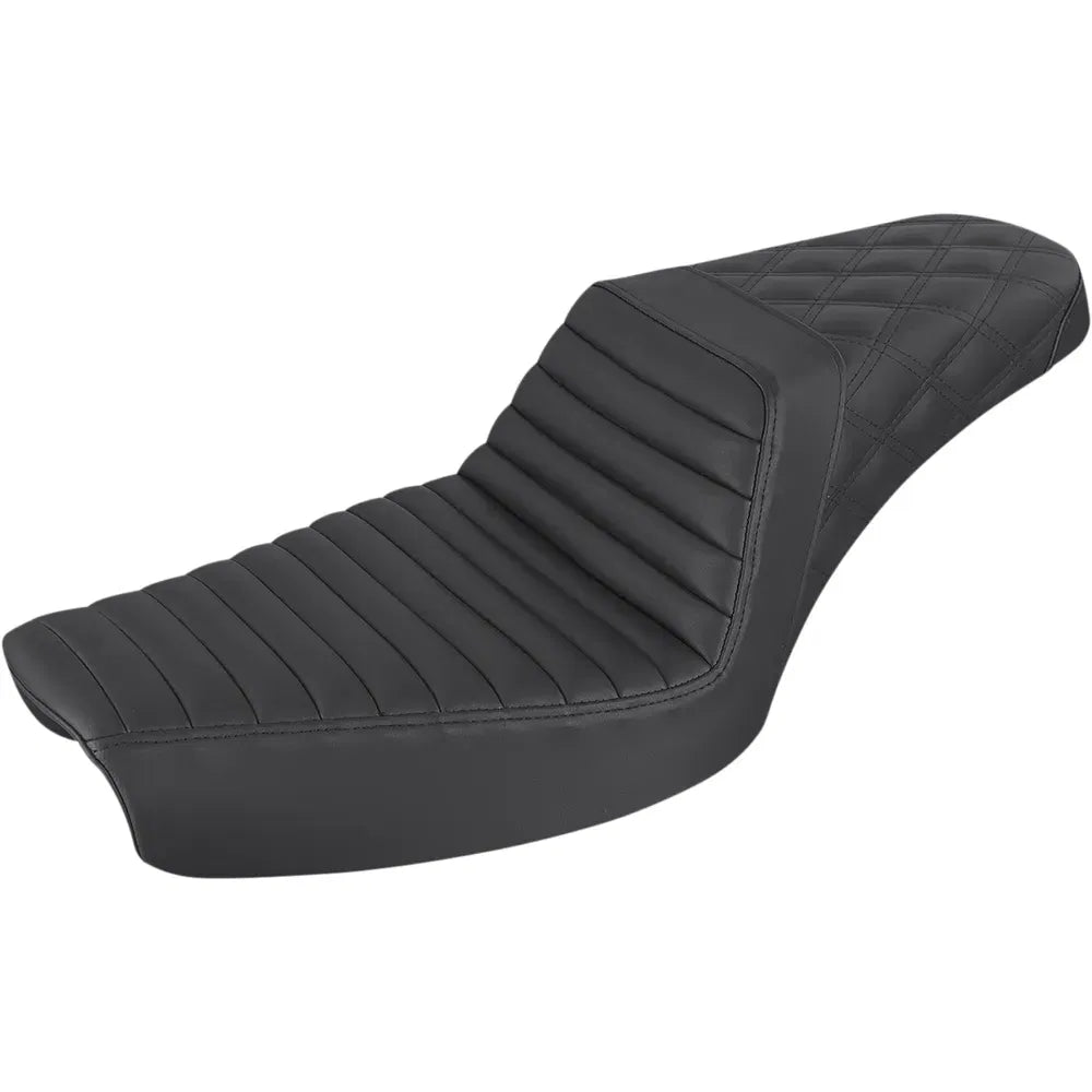 Step Up Seat - Tuck and Roll/Lattice Stitched - Black847239