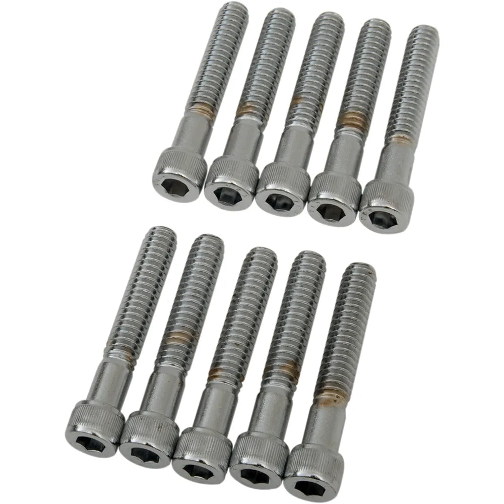 Tornillos allen estriado 1/4-20 X 1 1/2" Drag Specialties cromo