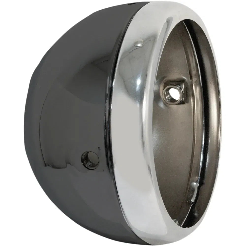 5 3/4" Lucas Style Headlight Shell - Black