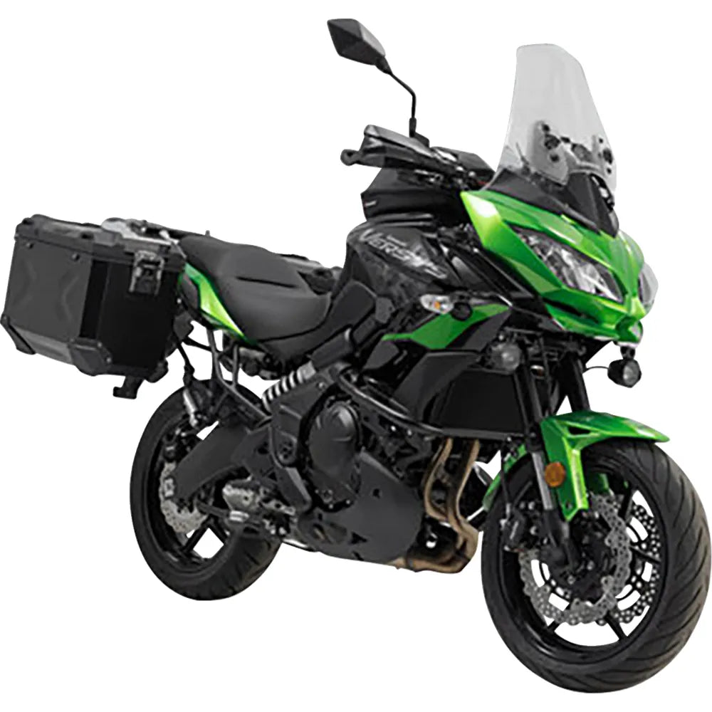 TRAX ADV Aluminum Case System - Black - Kawasaki Versys 650 '14-'24