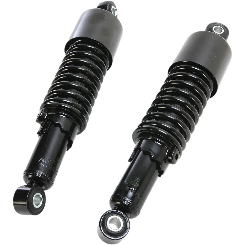Custom Shorty Shocks with Shroud - Black Body/Black Spring Finish - Eye Lowering