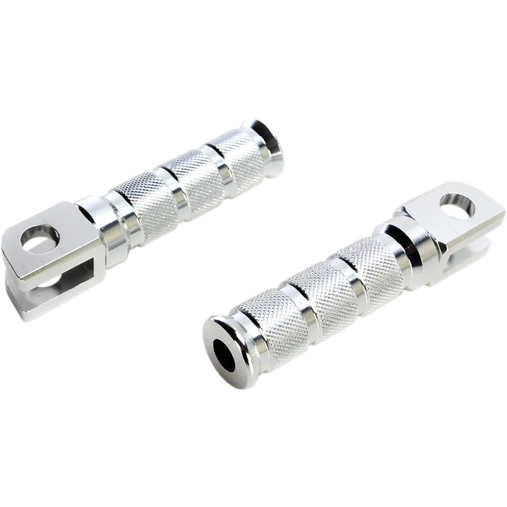 Front Footpegs - Silver - Suzuki