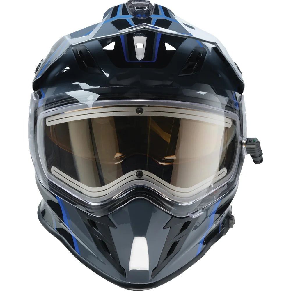 Casco range 2.0 rotor snow electric negro/azul