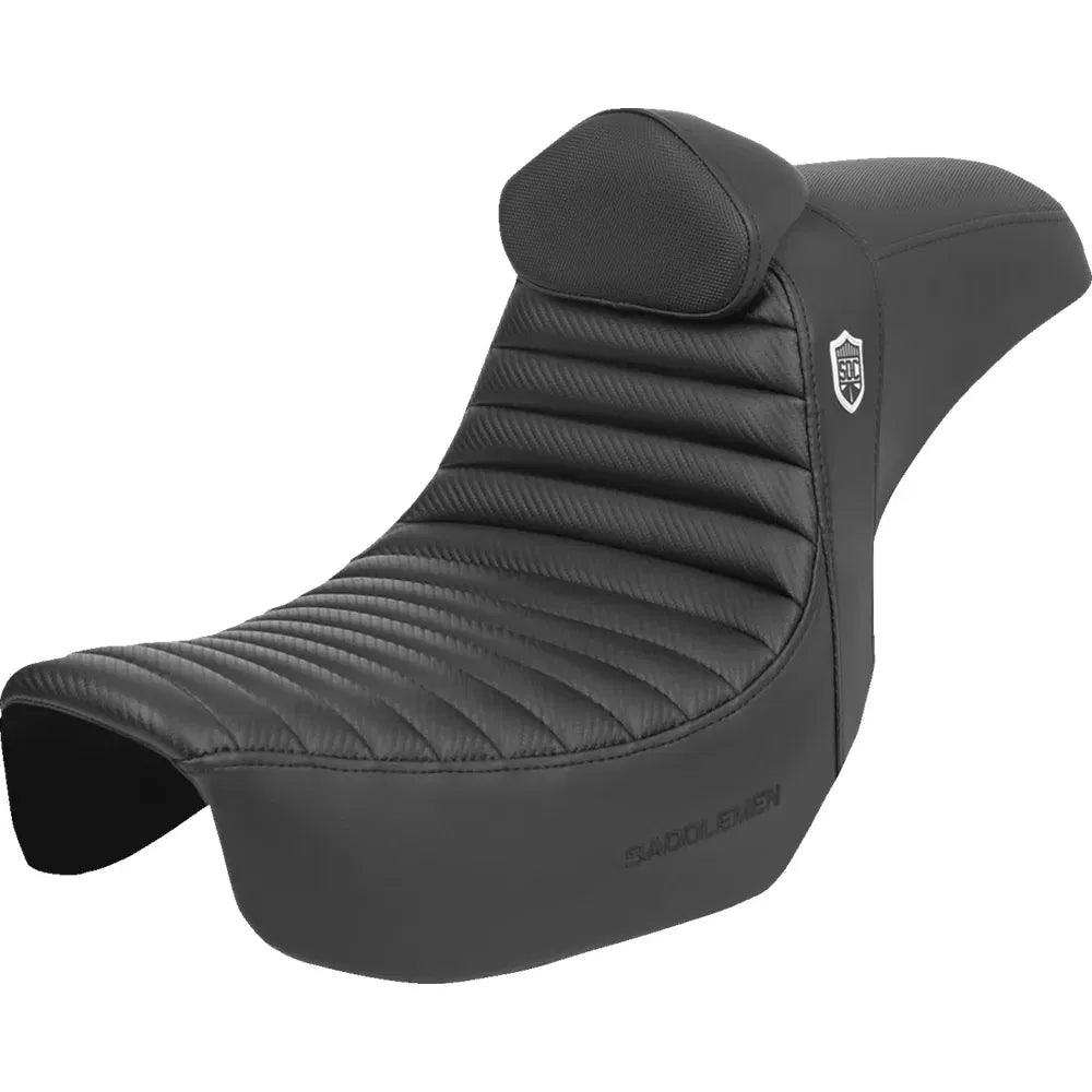 Asiento Pro Series SDC Performance Grip - Asiento Pro Series SDC Performance - con respaldo - Tuck-n-Roll/Fibra de carbono - Pinza - Dyna '06-'17
