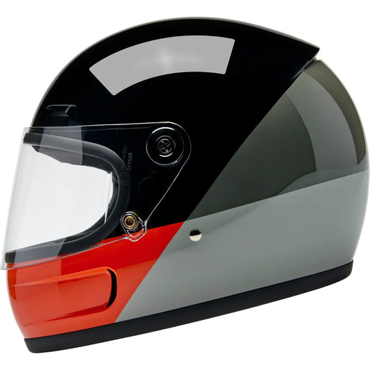 Casco gringo sv intersection negro/naranja/gris