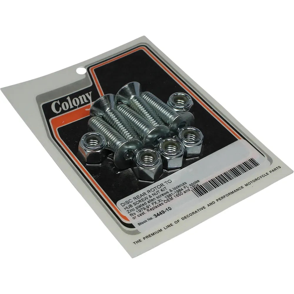 Brake Rotor Screw and Nut Kit