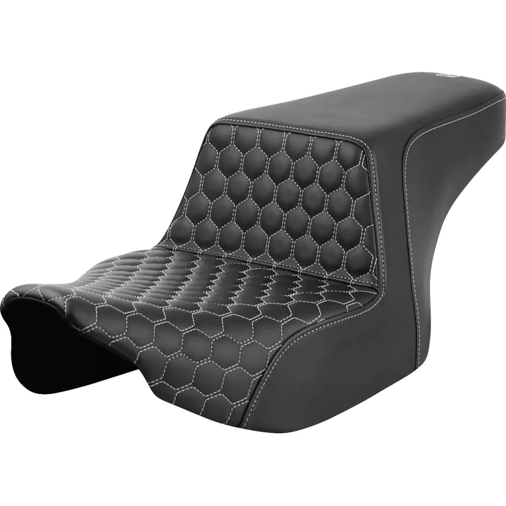 Asiento elevado en forma de panal - Asiento elevado - Delantero en forma de panal - Costuras plateadas - FL '23-'24