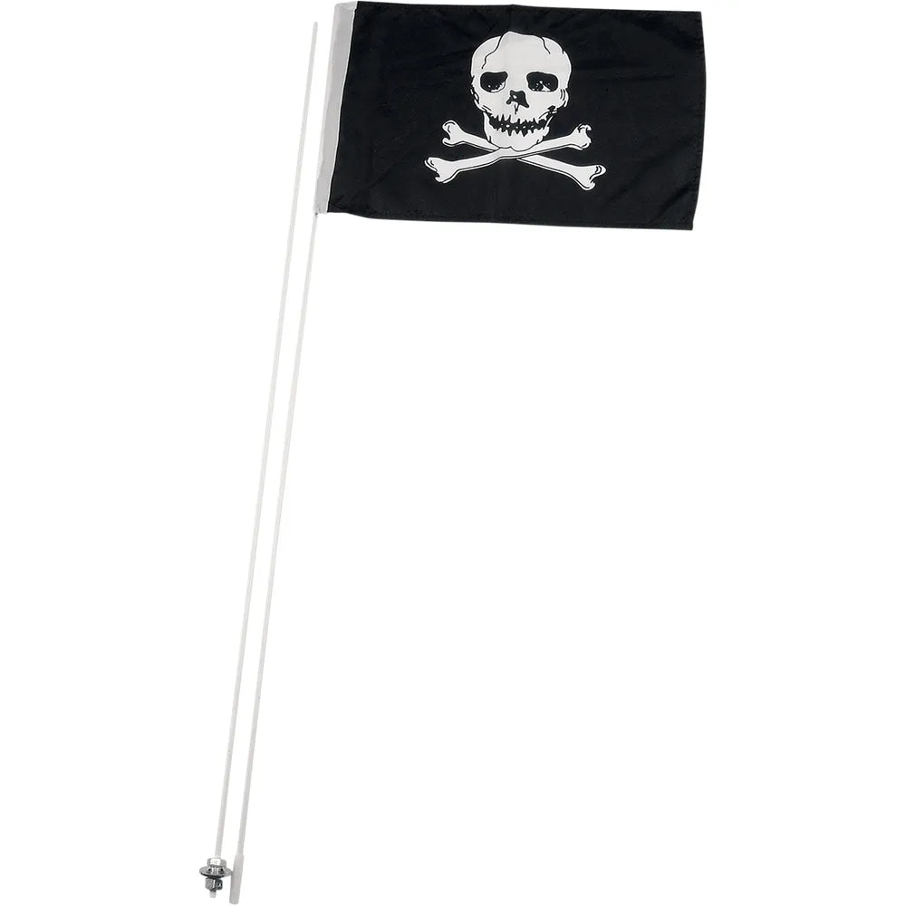 Flag Pole and Mount - With 12' X 19" Flag - Pirate - 5 Pack