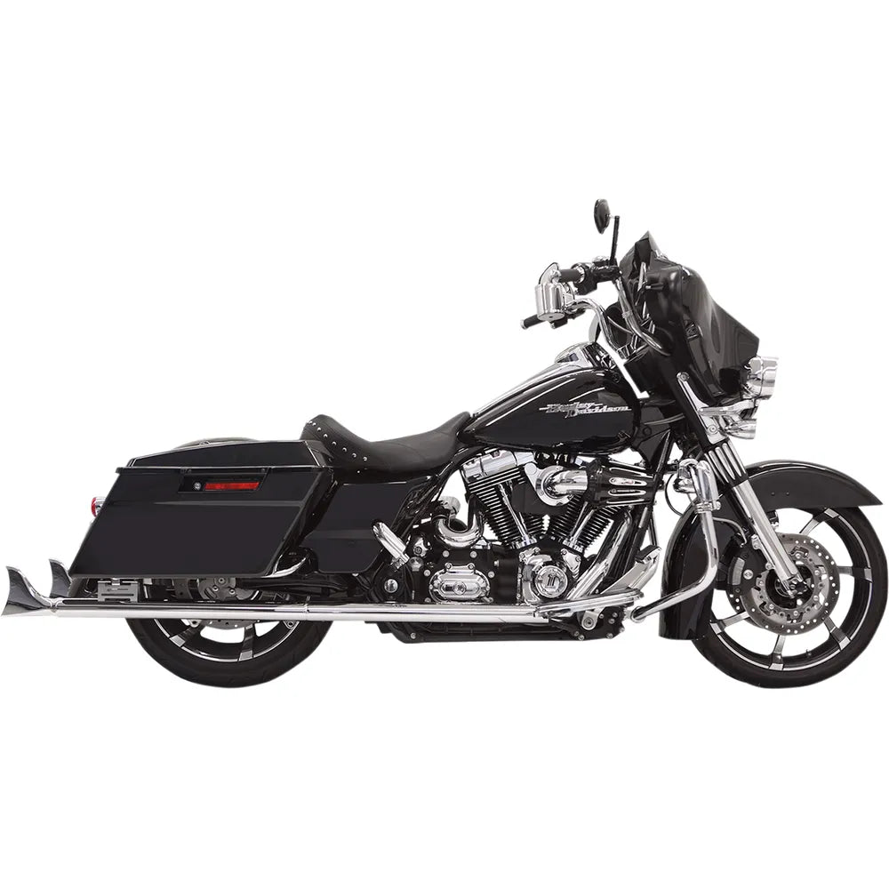 Silenciadores deslizantes Fishtail - Silenciadores Fishtail - Cromados - con deflector - 36" - 95-'16 Touring