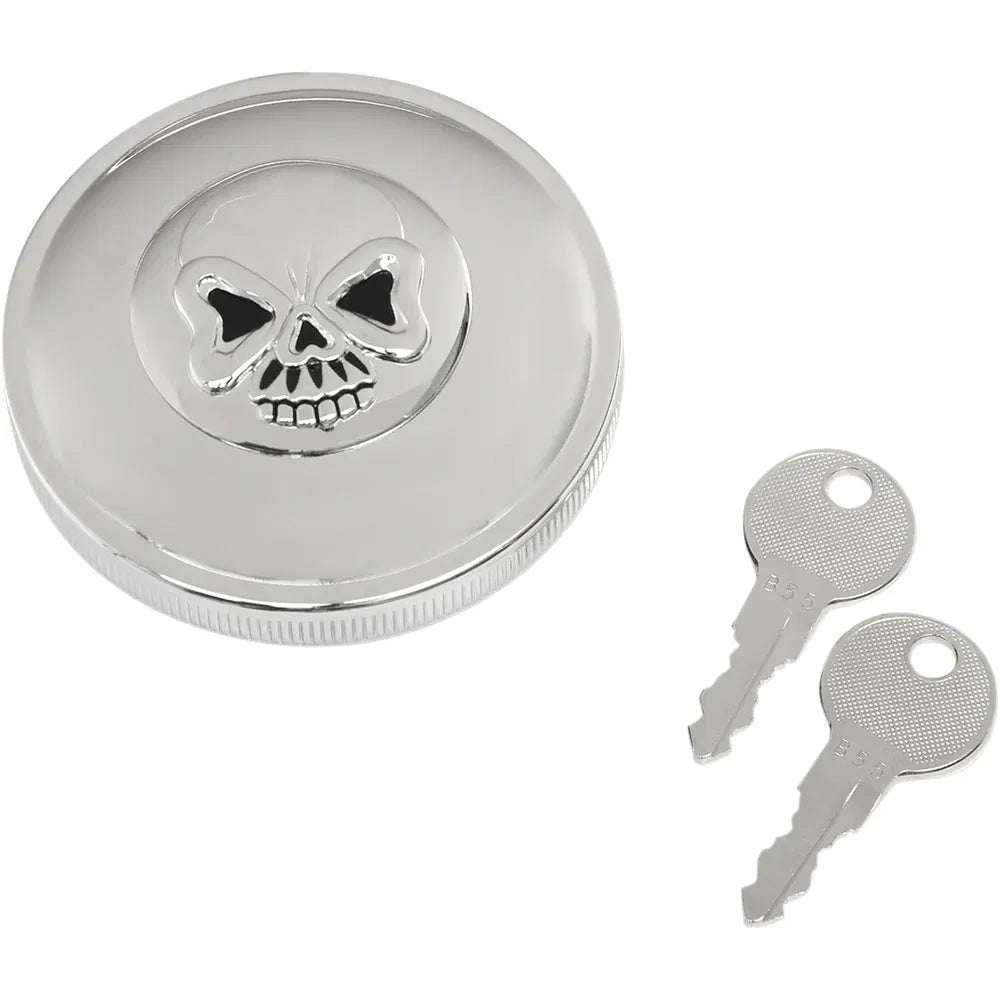 Tapa de gasolina con calavera con cierre atornillable