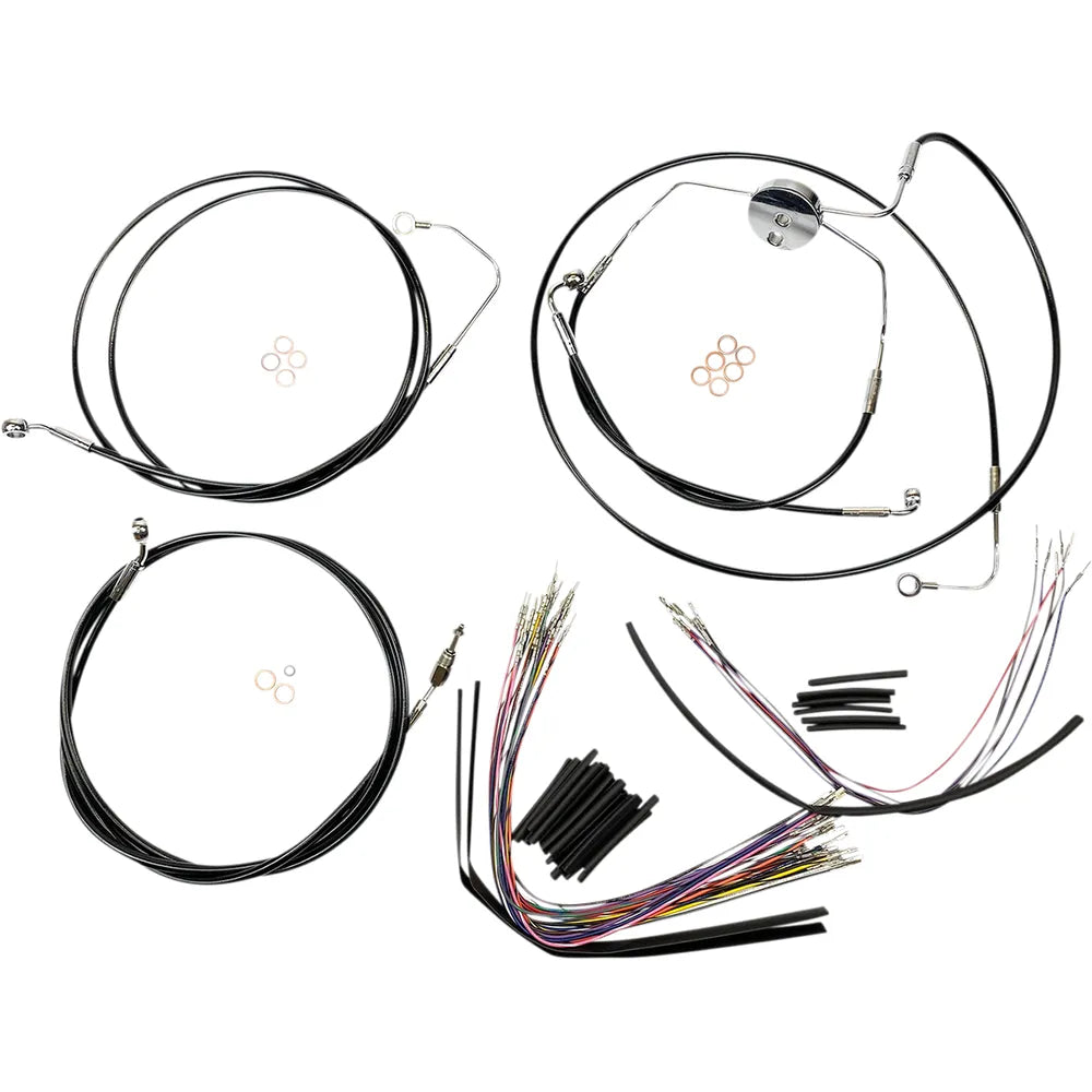 Kit de instalación de manillar XR - Kit de instalación de manillar XR - Colgadores Ape de 12"-14" - SE '08-'12 - Negro