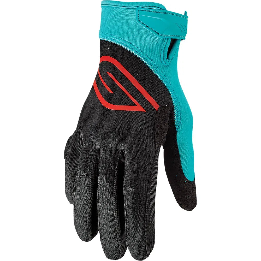 Circuit Gloves - Black/Aqua - Large