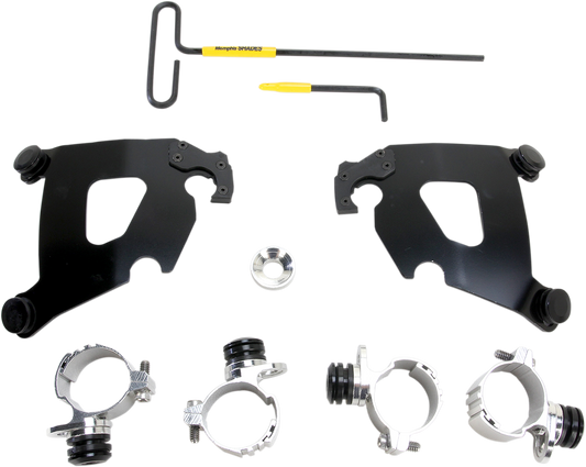 Kit de herrajes Cafe Fairing Trigger-Lock - Kit de montaje Cafe - Negro - XL