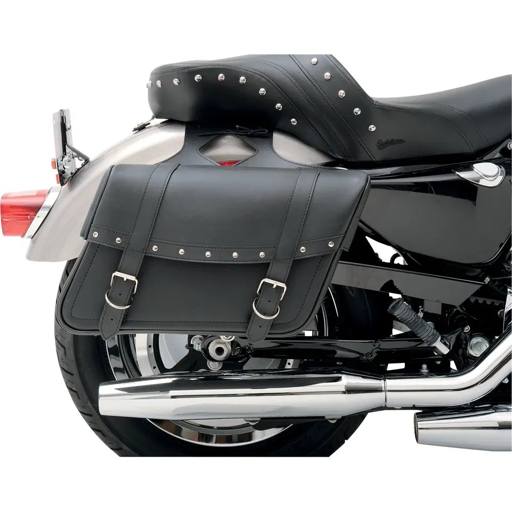 Highwayman Rivet Slant-Style Saddlebags - Jumbo
