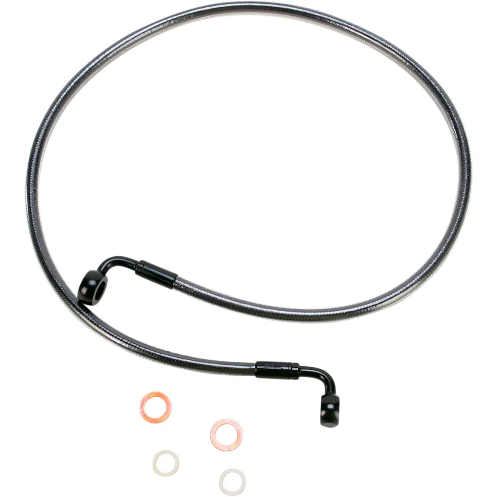 Línea de freno delantero de disco único trenzado E-Z Align - Línea de freno - 90/90° - 46" - Black Pearl