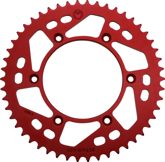 Piñón Trasero de Aluminio - Piñón Trasero - Aluminio - 50 Dientes - Rojo - Beta