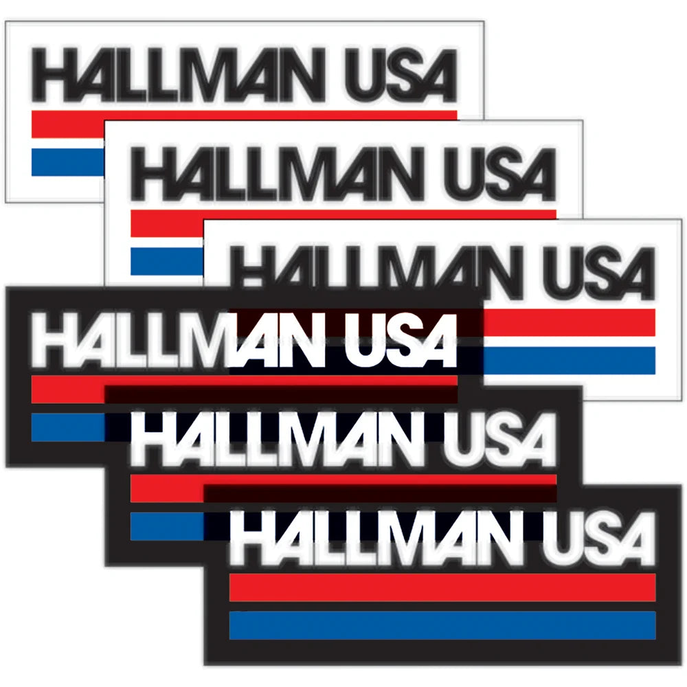 Calcomanía hallman hoja hallman usa