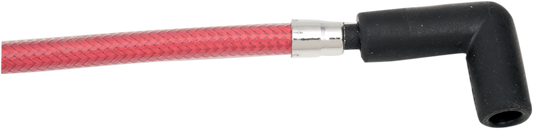 Cable de bujía trenzado - Cables de bujía - Rojo manzana caramelo - XL