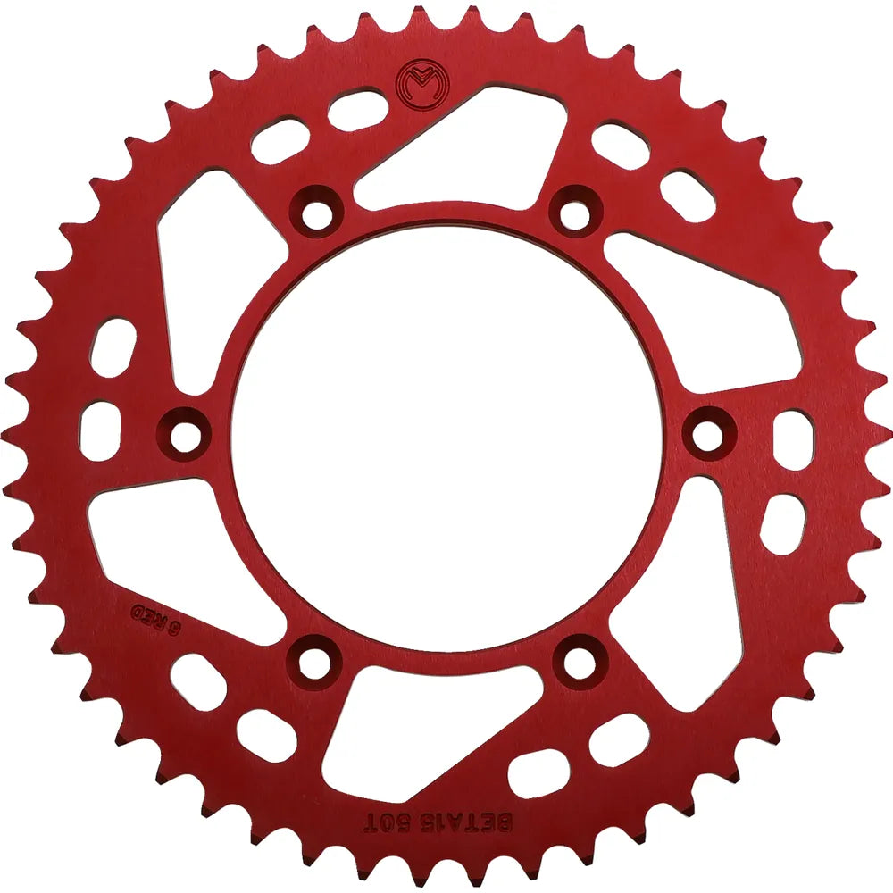 Piñón Trasero de Aluminio - Piñón Trasero - Aluminio - 50 Dientes - Rojo - Beta